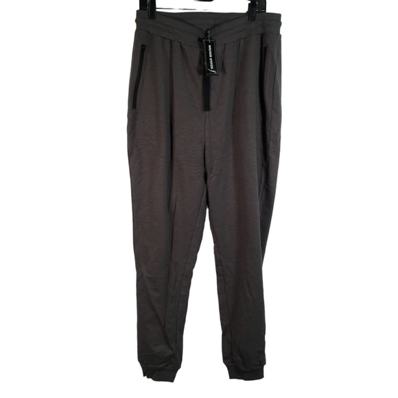 Wicked Stitch Pull-On Jogger Sweat Pant, Men's Size L - Marled Charcoal - Picture 1 of 10